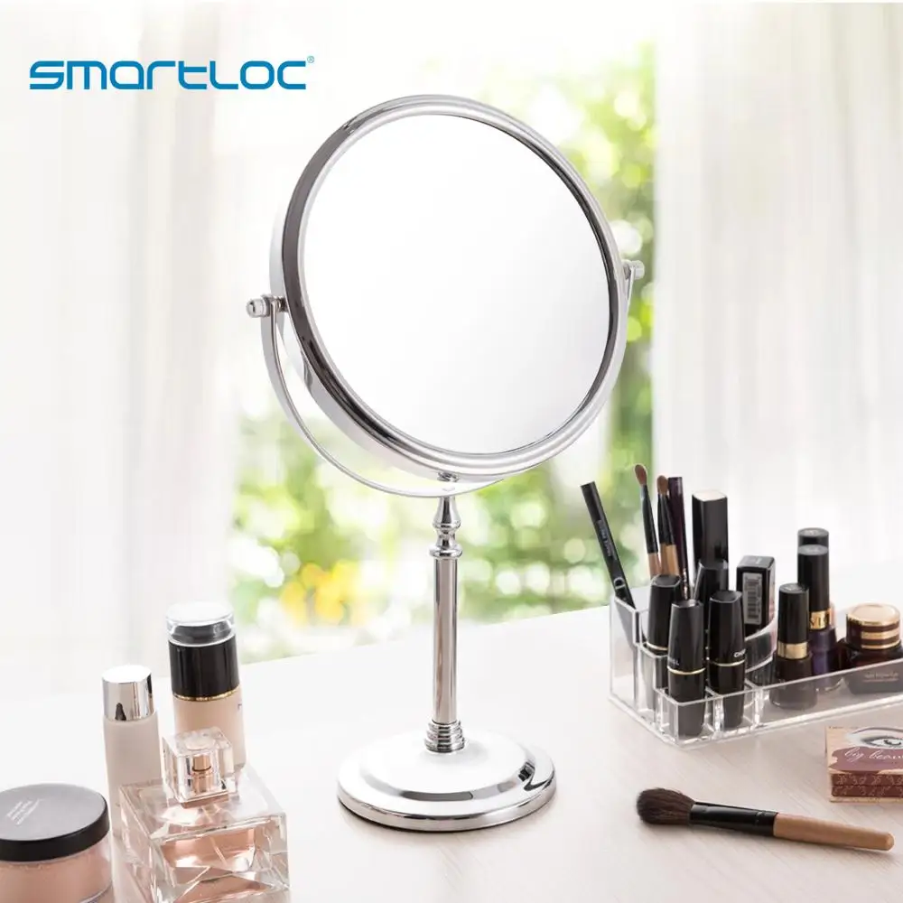 Smartloc 20 см 2 лица 7X железная подставка круглое зеркало в ванную комнату для ванной