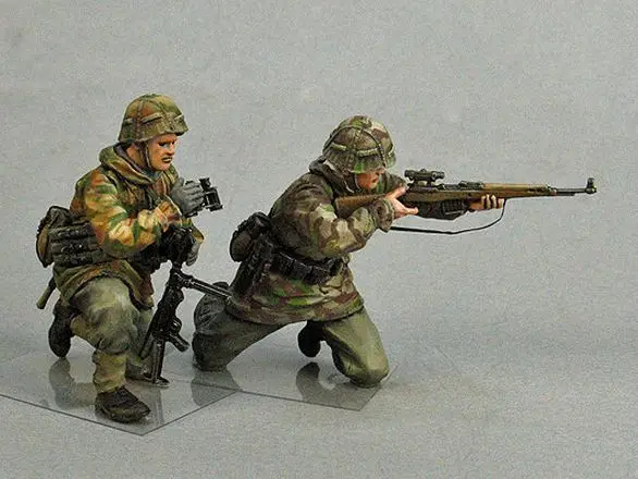 1/35 Resin Model Building Kit Figure Sniper Team | Игрушки и хобби