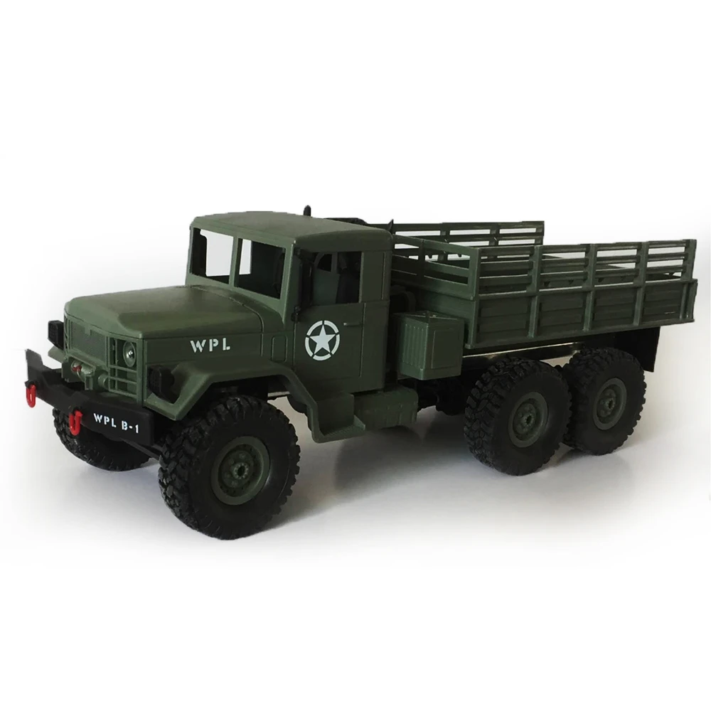 WPL 1/16 военный Радиоуправляемый грузовик электрический автомобиль 6WD внедорожник