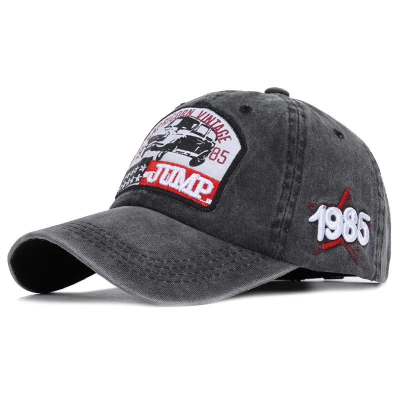 

2019 Limited Rushed Go Jump Letters Embroidery Baseball Hat Car Design Topi Curved Eaves Cap Washing And