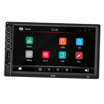 

7' 'Double Car Radio Stereo MP5 Player 2Dins Bluetooth FM AUX USB Head Units