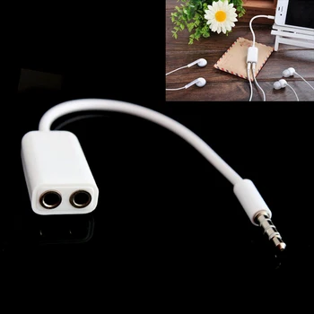 

High Quality 1pc 3.5mm PVC Headphone Audio Adapter Portable One To Two For Digital Equipment Phone Sophisticated Gift