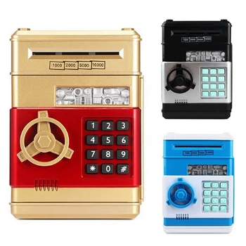 

Cartoon Electronic ATM Password Piggy Bank Cash Coin Can Auto Scroll Paper Money Saving Box Gift for Kids