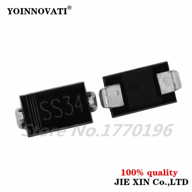 100 шт./лот SS34 DO-214AC 1N5822 SMD Шоттки барьерные диоды лучшего качества | Электронные