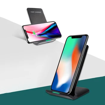 

Vertical Wireless Charger Stand For IPhone8 XR XS For Samsung S8 S9 Mobile Phone