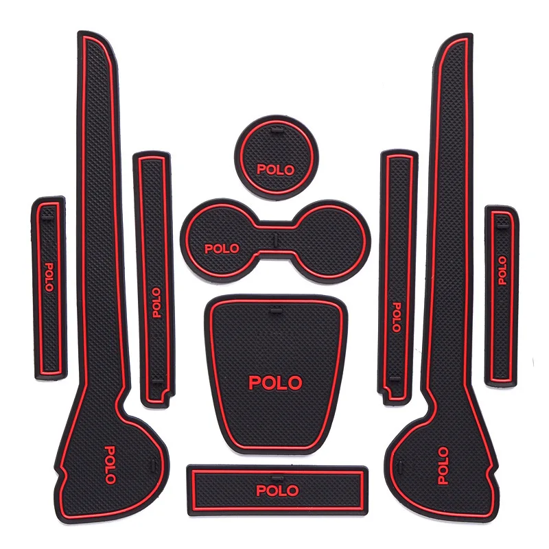 

Volkswagen Polo Gate Slot Pad Car Interior Refit Armrest Pad Polo Water Coaster Only Slip Mat Dust Pad