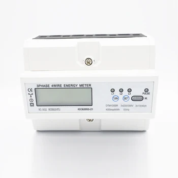 

Electronic Watt Power Consumption Energy Meter Digital Display 3 Phase 4 Wire DTM125SR J99Store