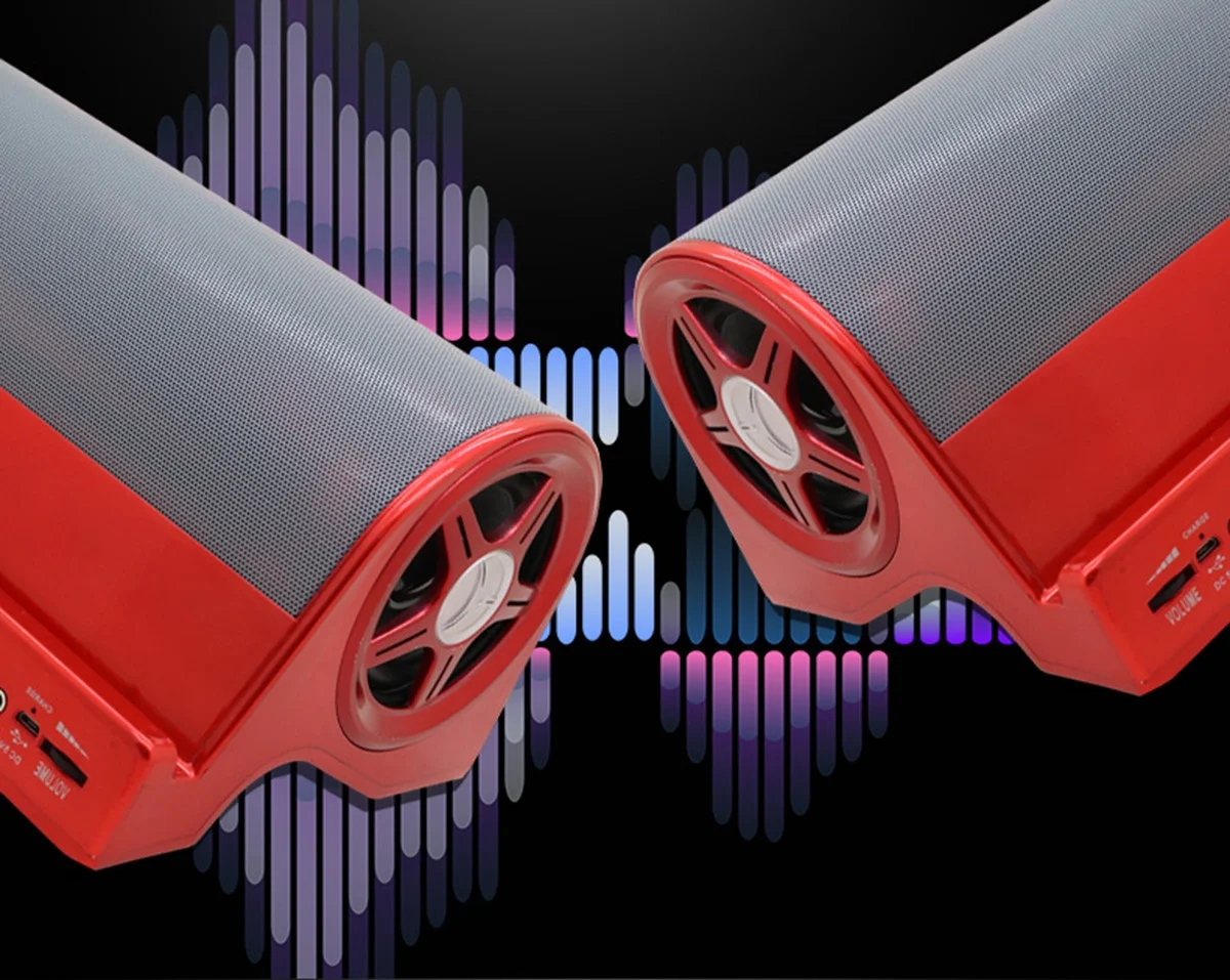 Bluetooth динамик FM цифровое радио Поддержка USB/TF/наушники двойной динамик сабвуфер пятисегментная функция эквалайзера