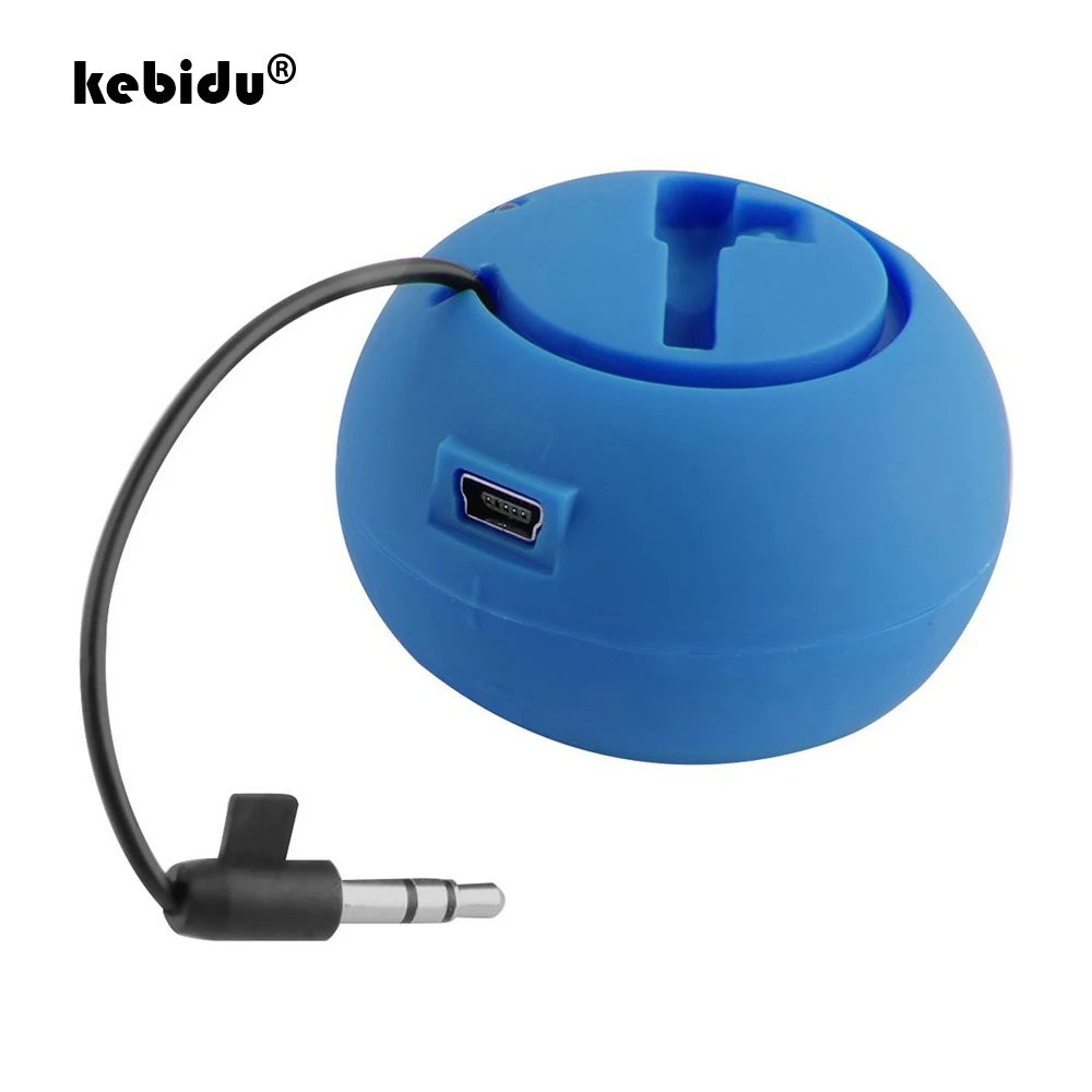 US $4.95 kebidu Speaker Music Player Stereo 3.5mm Jack Hamburg Type Telescopic Plug-in Audio Portable Mini Speakers For Smart Phones PC
