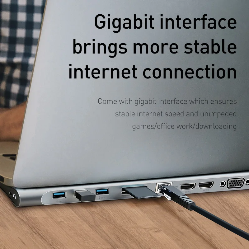 USB Type C концентратор к 3 0 HDMI RJ45 HUB для MacBook Pro Аксессуары разветвитель мульти 11