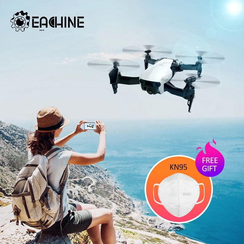 

Eachine E511 RC Drone With Free Mask Gift WIFI FPV 1080P / 720P HD Camera Headless Mode 16Mins Flight Time Foldable Quadcopter