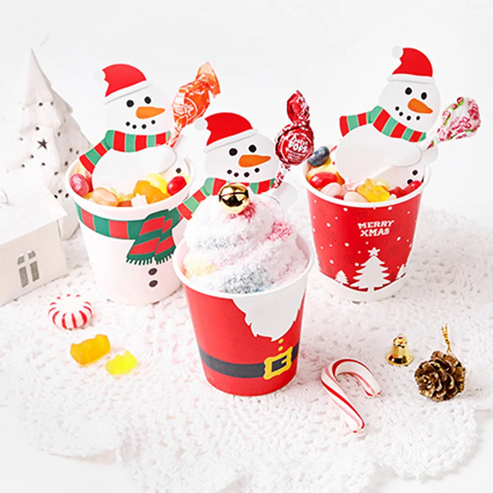 50 шт. DIY рождественская Бумага конфеты для шоколадных конфет и леденцов палочки торт Pops рождественские вечерние Декор детские игрушки#10