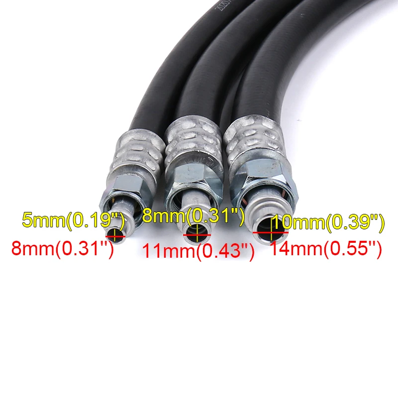 #6 #8 #10 R12 R134a Thick-wall A/C Gas Hose Assembly hose connectors With Straight/90 Degree Beadlock Fitting Female Nut O-ring (Sold by feet)