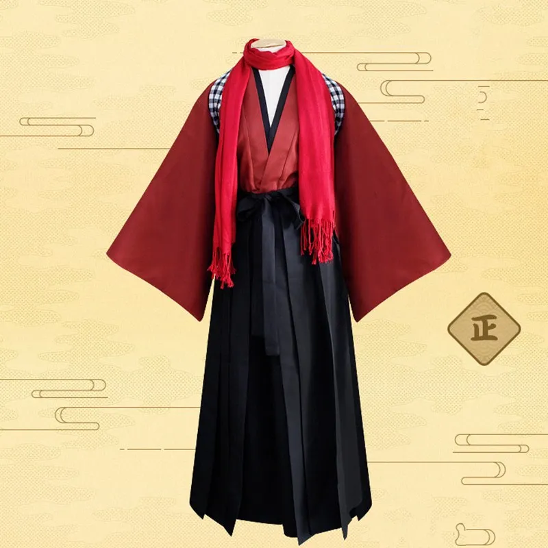 Игра Touken Ranbu Online Yamatonokami Yasusada Кимоно костюмы косплей для взрослых топ брюки шарф Униформа Костюмы для женщин и мужчин одежда