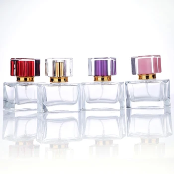 

30Pcs 30Ml Perfume Bottle Spray Transparent Empty Square Glass Atomizer Perfume Portable Fine Mist Atomizer Ladies Moisturizing