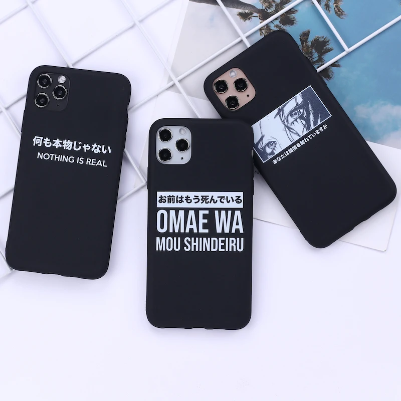 

Japanese Harajuku Manga Comics Phone Cover For iPhone 11 Pro Max X XS XR Max 7 8 7Plus 8Plus 6S SE Soft Silicone Case Fundas