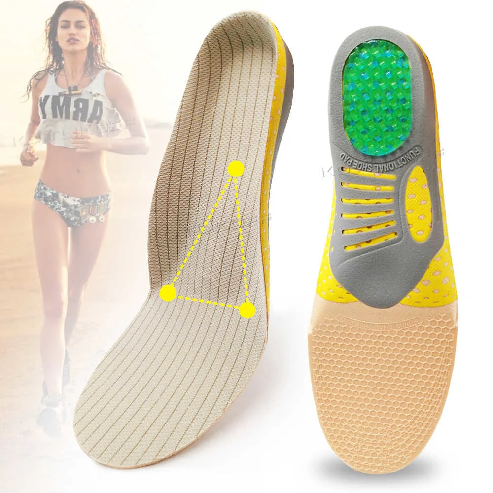Ortopediska ortoser Plattfot Hälso-sula Sko Insert Arch Support Pad för Plantar Fasciitis Fotvårdssulor_voghion.com