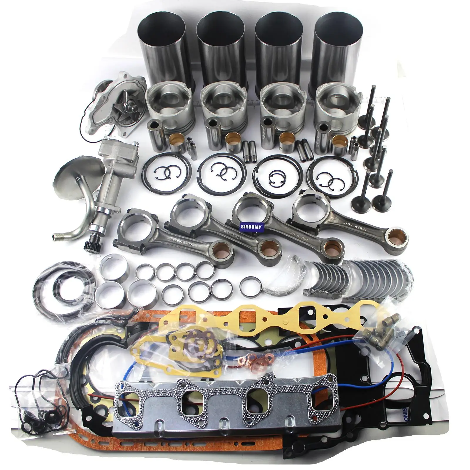 For Isuzu 4JB1 4JB1T Ovrehaul Rebuild Kit 2.8L Engine Bobcat 1213 843 853 Loader