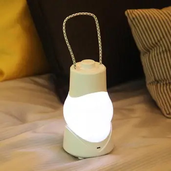 

USB Charging LED Nightlight Portable Night Lamp with Handle Dimmable Tabletop Hand Lantern for Bedside Home Decor