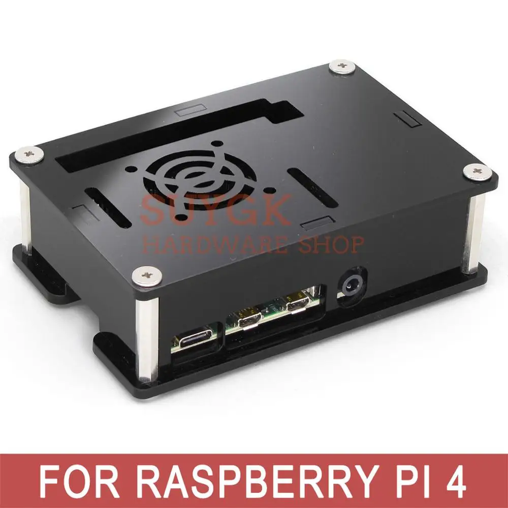 

Raspberry PI 4 CASE BOX PMMA acrylic enclosure for PI4 Model B 1GB/2GB/4GB plastic housing shell cover of Raspberry PI 4 B 4B