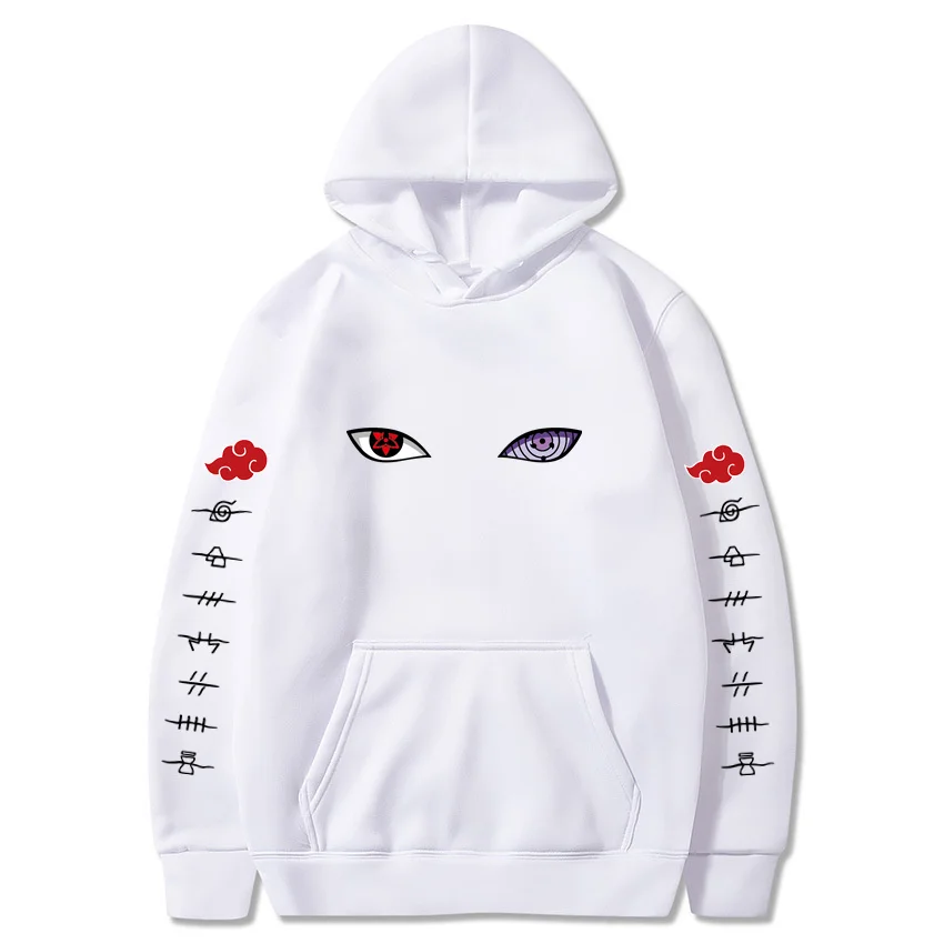 Sweatshirt Akatsuki Cloud Symbols Print Hoodies Japan Anime Streetwear Men Women Oversized Pullover Harajuku Personality Hoody