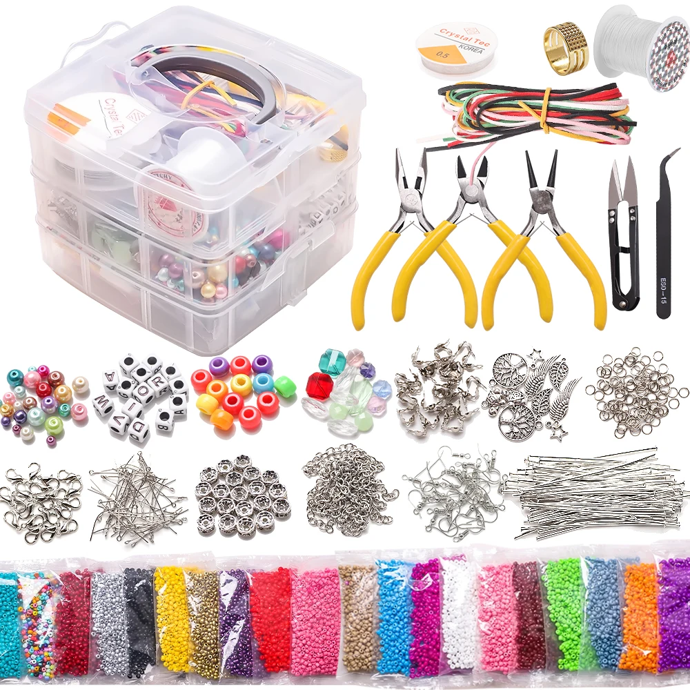 handmade jewellery making supplies kit with