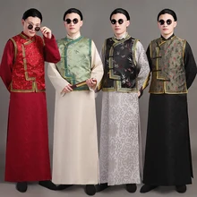 Китайский стиль древний костюм династии Цин платье принца Традиционный Тан костюм для мужчин ТВ фильм сценическая одежда