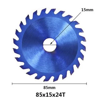 

24/30/36 Teeth Circular Saw Cutter Nano Blue Coating Wood Cutting Disc 10/15mm Evenly Arranged Teeth Are Very Sharp