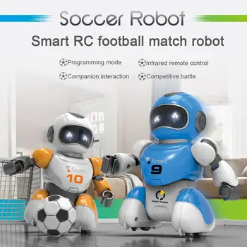 

2pcs Soccer Robot Smart Remote Control Singing And Dancing USB Charging Simulation RC Intelligent Football Robots Toys In Stock