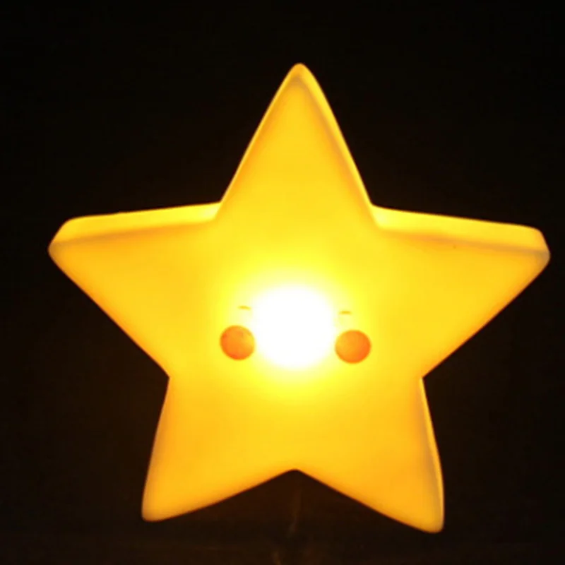 Светодиодный Светильник-ночник детский ребенок звезда Форма, легкое детское транспортное средство с Детская комната украшения светодиодный ночник игрушка Спальня украшения JQ - Испускаемый цвет: Цвет: желтый