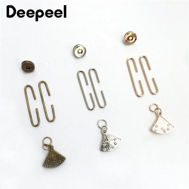 

10set 5cm Metal C-shaped Buckels for Coin Purse Frame Kiss Clasp Fan Star Pendant Decorative Bag DIY Sewing Hardware Accessory