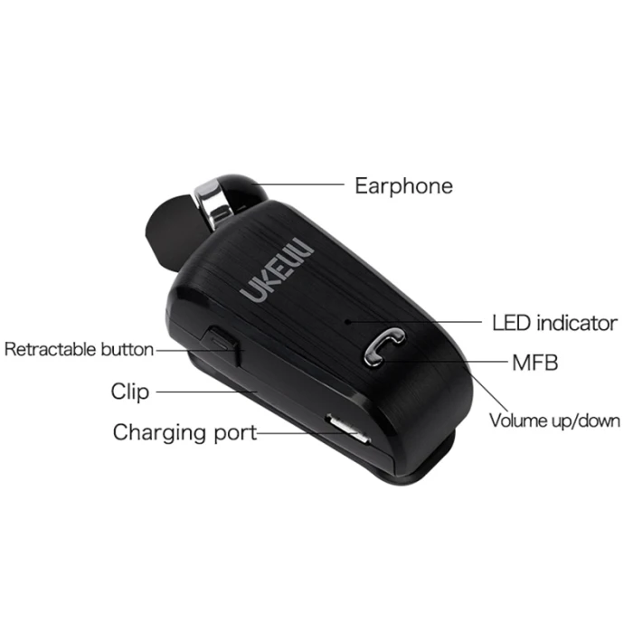 Беспроводная Выдвижная Bluetooth 4,0 гарнитура Smart One to Two стерео гарнитуры LHB99