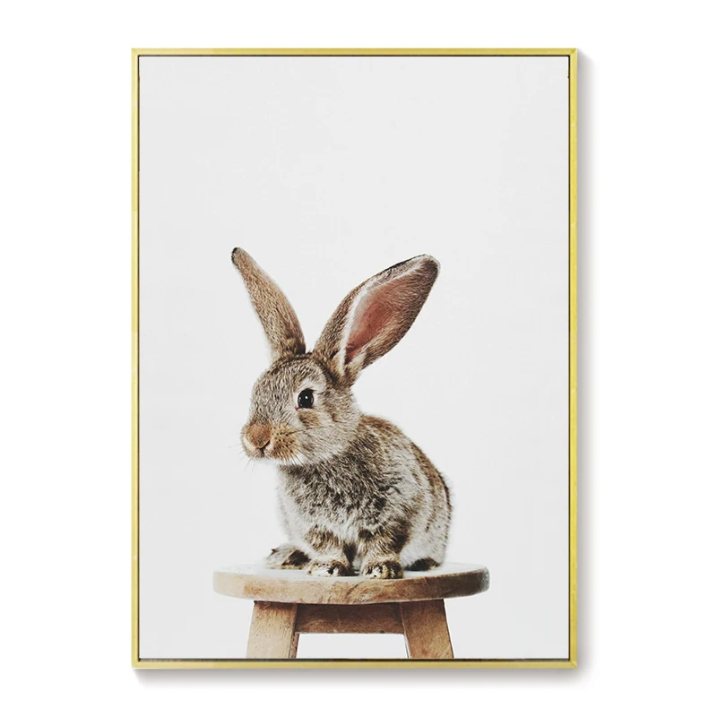 Baby-Animal-Stand-On-Chair-Poster-Rabbit-Dog-Cat-Canvas-Painting-Nursery-Wall-Art-Nordic-Picture (9)