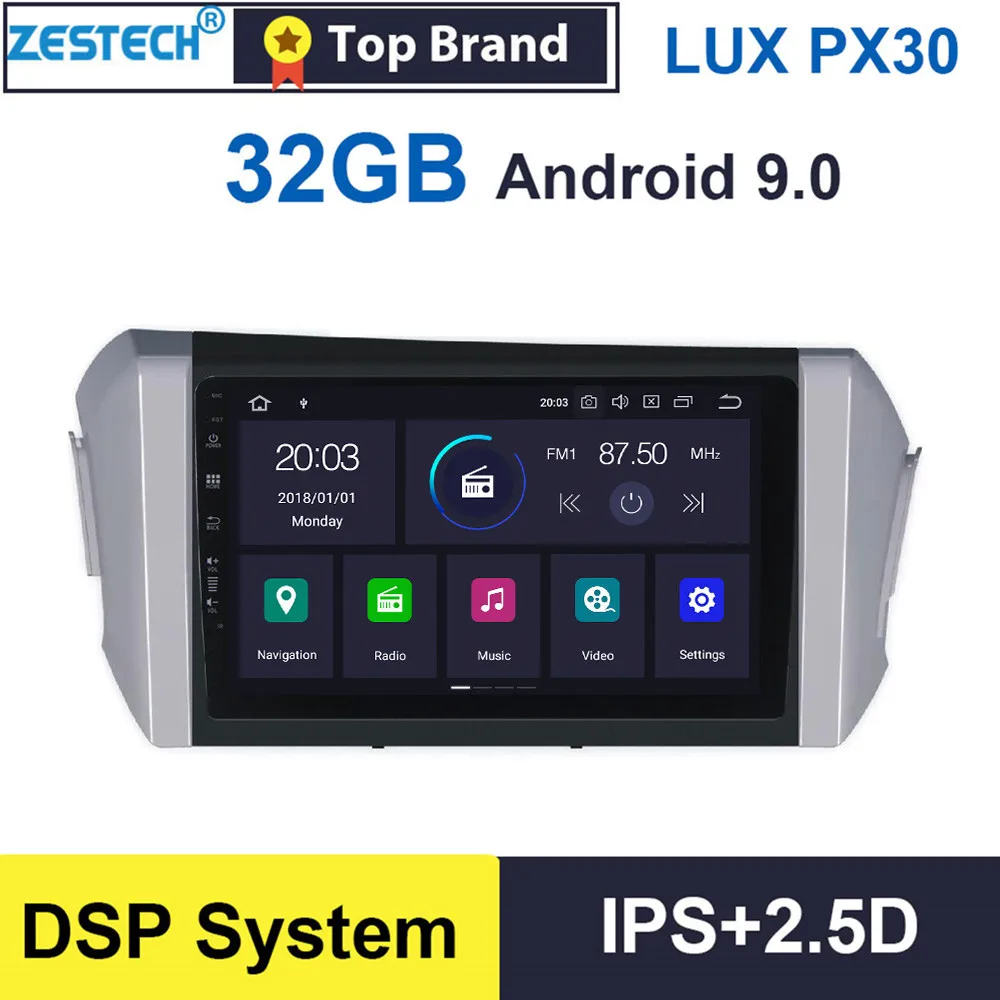 1din Android 9,0 gps радио автомобиля dvd-плеер для Toyota Innova Криста Автомагнитола gps DVD мультимедиа