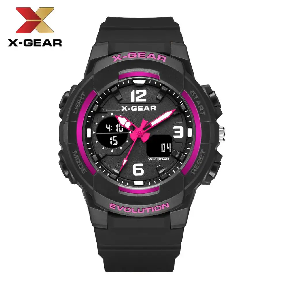 X-GEAR часы цифровые спортивные женские модные наручные часы для девочек цифровые часы лучший подарок для девочек 952 спортивные часы водонепроницаемые - Цвет: Многоцветный
