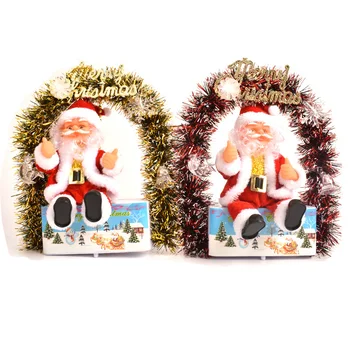 

Xmas Decor Luminous Music Santa Claus Doll Toy Gift Box Package Merry Christmas Gift For Friend Kids Happy New Year 2021