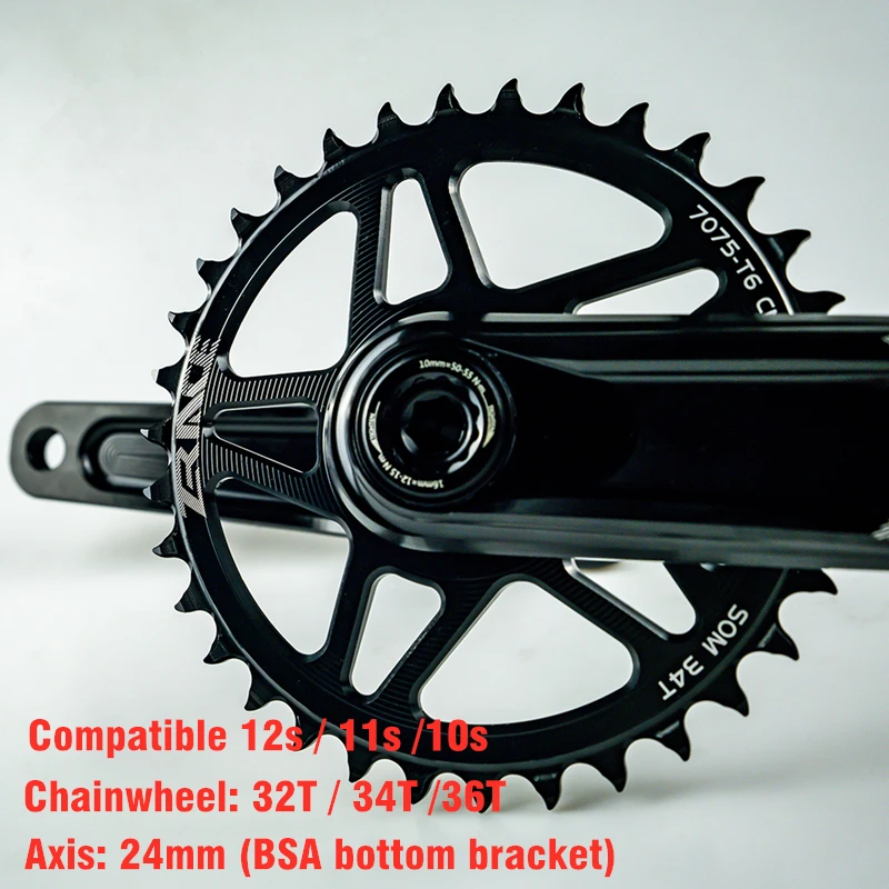 ZRACE Новинка HARDROCK 1x10 11 12 скоростной кривошипный комплект для горного велосипеда 170