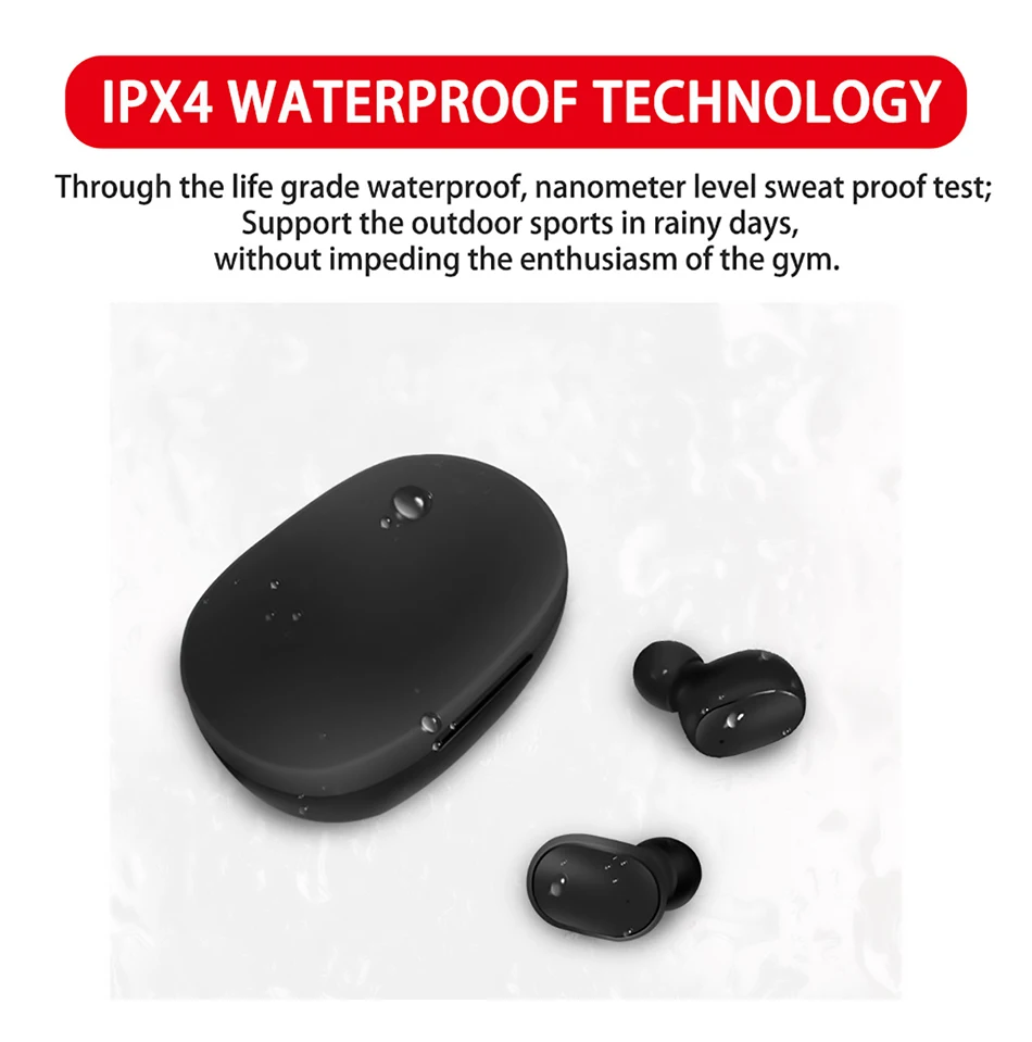 A6S TWS Wireless Earbuds Stereo Mini Bluetooth 5 0 Earphone with Dual Mic Sports Headphones Auto Pairing Noise Reduction Headset