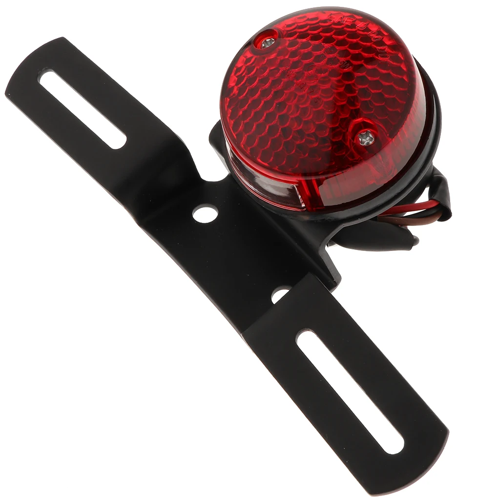 Universal Motorcycle / Motorbike Stop/Tail Twin Round Rear Light