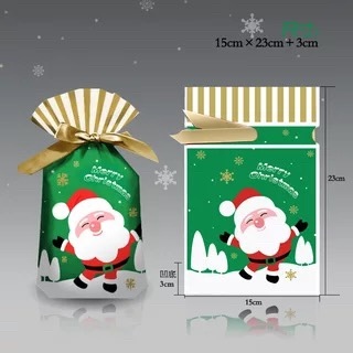 Christmas Gift Bag 2022 New Year Gift Box Candy Biscuit Bag Decoration Christmas Gift Bag Children Birthday Party Navidad