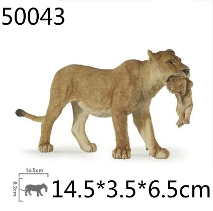 Papo wild animal пластиковая модель моделирование, игрушечный тигр, Лев, медведь Гепард, животное модель - Цвет: 50043
