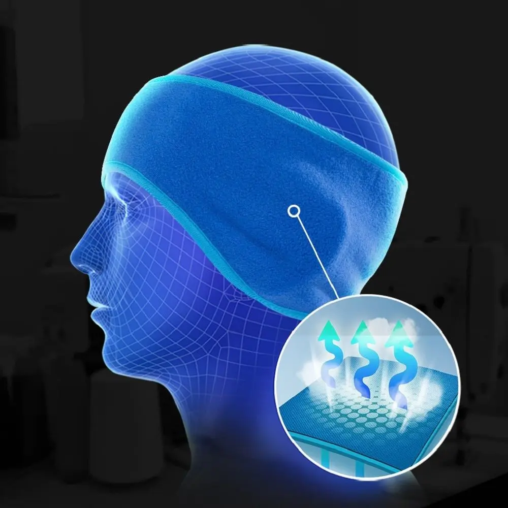 

1 pcs Hot Sale Fashion Winter Mens Womens Fleece Earband Stretchy Headband Earmuffs Ear Warmers