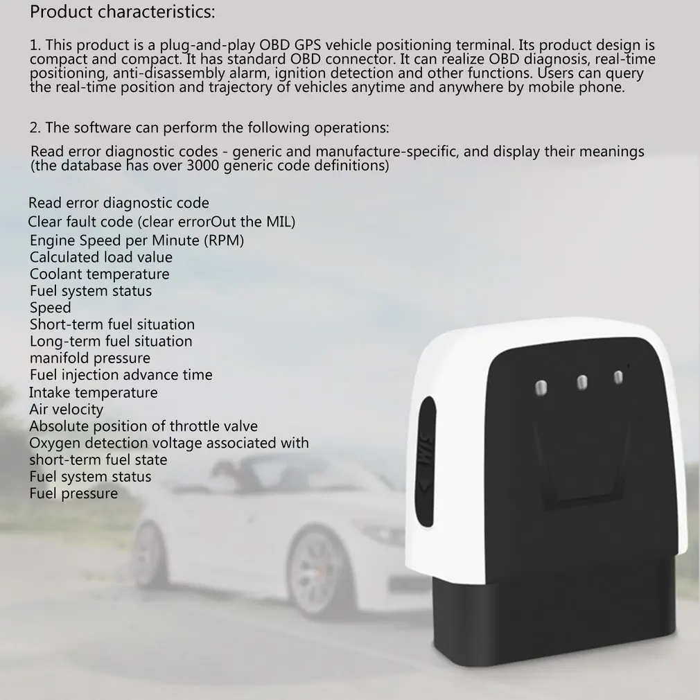 V20 OBD GSM GPS Tracker OBD2 Car Diagnostics 2IN1 for iOS/Android OBD Locator V20 GPS Locator ODB2 Scanner PK ELM 327