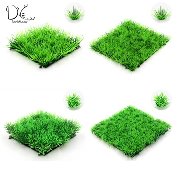 

BarkMeow Simulation Aquatic Plants Fish Tank Aquariums Landscape Flowering Lawn Decorate TPC Underwater Accessories