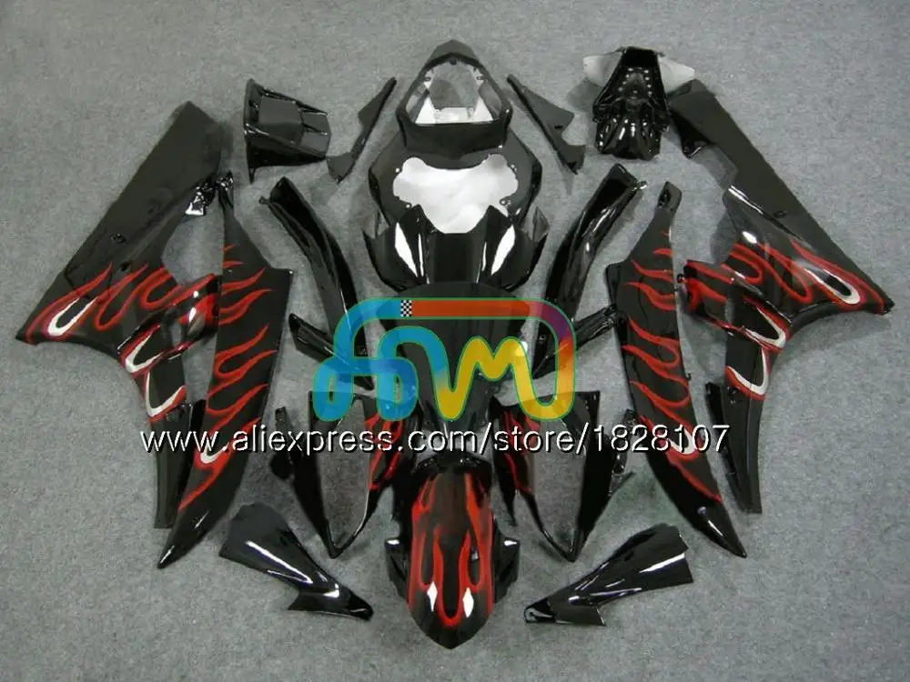 Средства ухода за кожей для YAMAHA YZF R 6 YZF 600 YZF-600 красный белый YZFR6 06 07 53BS. 23 YZF R6 06-07 600CC YZF600 YZF-R6 2006 2007 OEM обтекатели - Цвет: No. 24