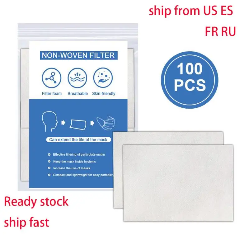 

PM2.5 Filter Face Anti Haze Mouth Masks Breathing Insert Protective Mouth Mask Filter anti dust mask Filter paper Health Mask