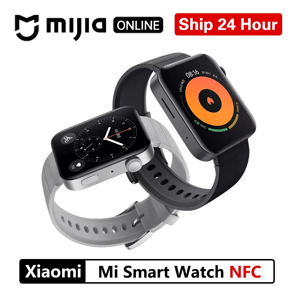 Смарт часы Xiaomi MI GPS NFC WIFI ESIM PhoneCall браслет на Android наручные спортивные Bluetooth фитнес