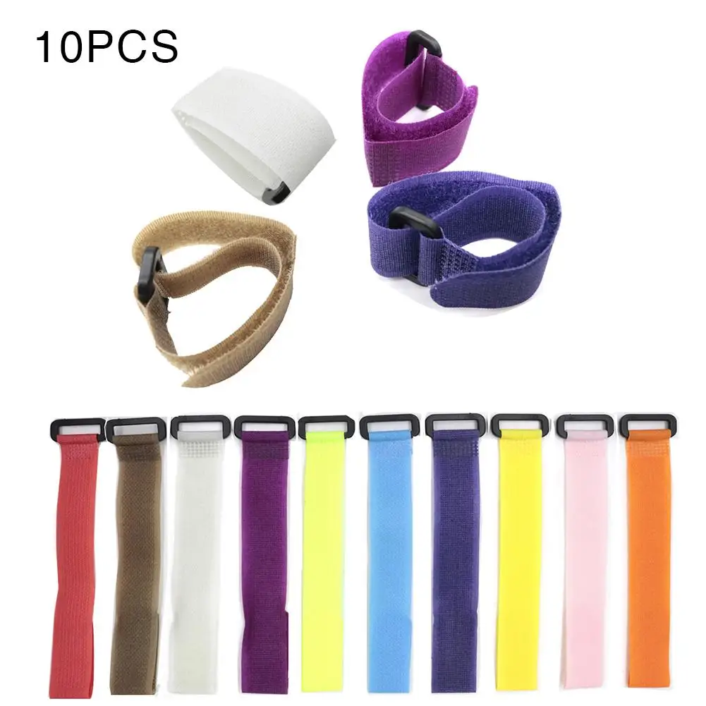 

10PCS Adjustable Nylon Fishing Rod Strap Elastic Belt Fishing Tackle Tied Strap For Carbon Fishing Rods Sea Fishing Rods