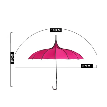 

Vintage Pagoda Umbrella Bridal Wedding Party Sun Rain UV Protective Umbrella JAN88