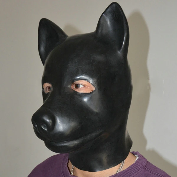 1 0 ミリメートルラテックス解剖犬ゴムグミフードマスクパーティーマスク黒 Aliexpress